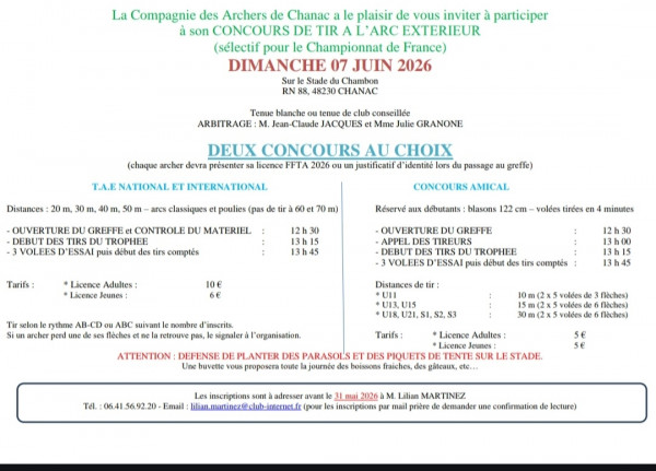 compétition chanac